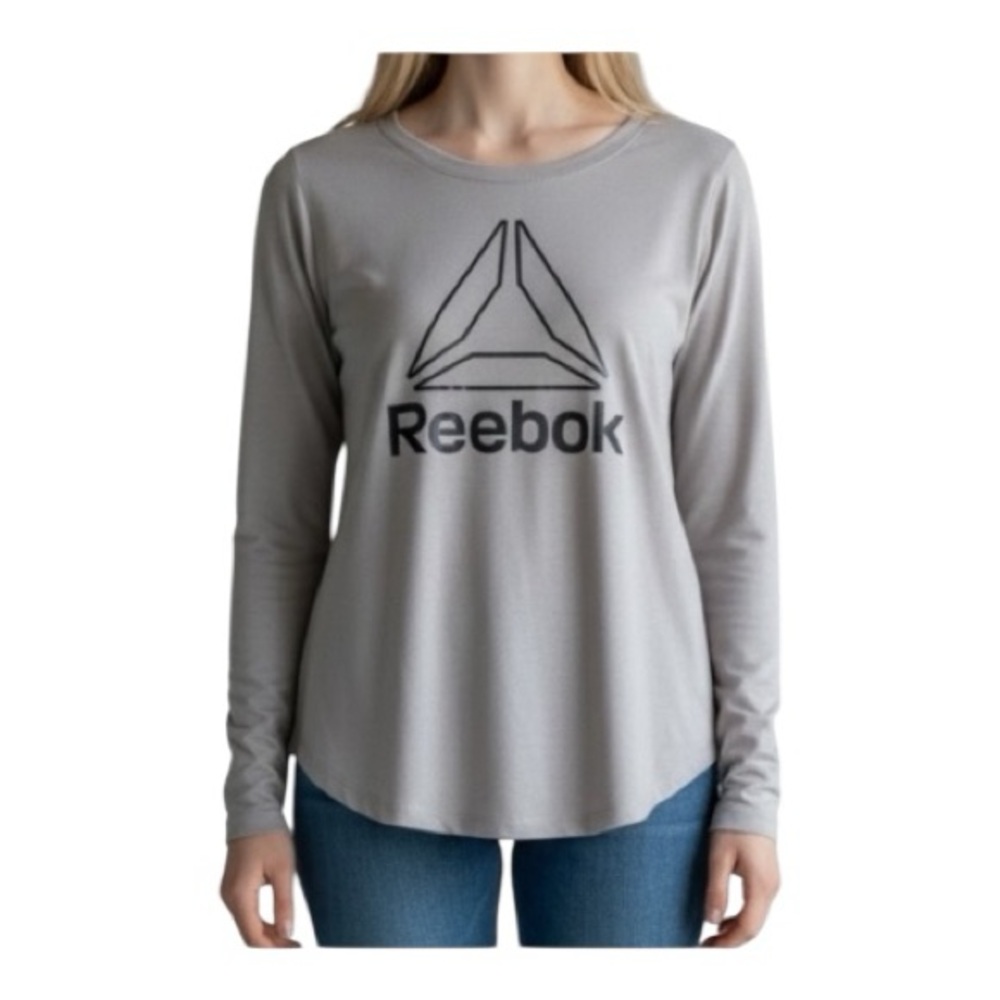 NWOT Reebok Gray Women's Size L Long Sleeve Top